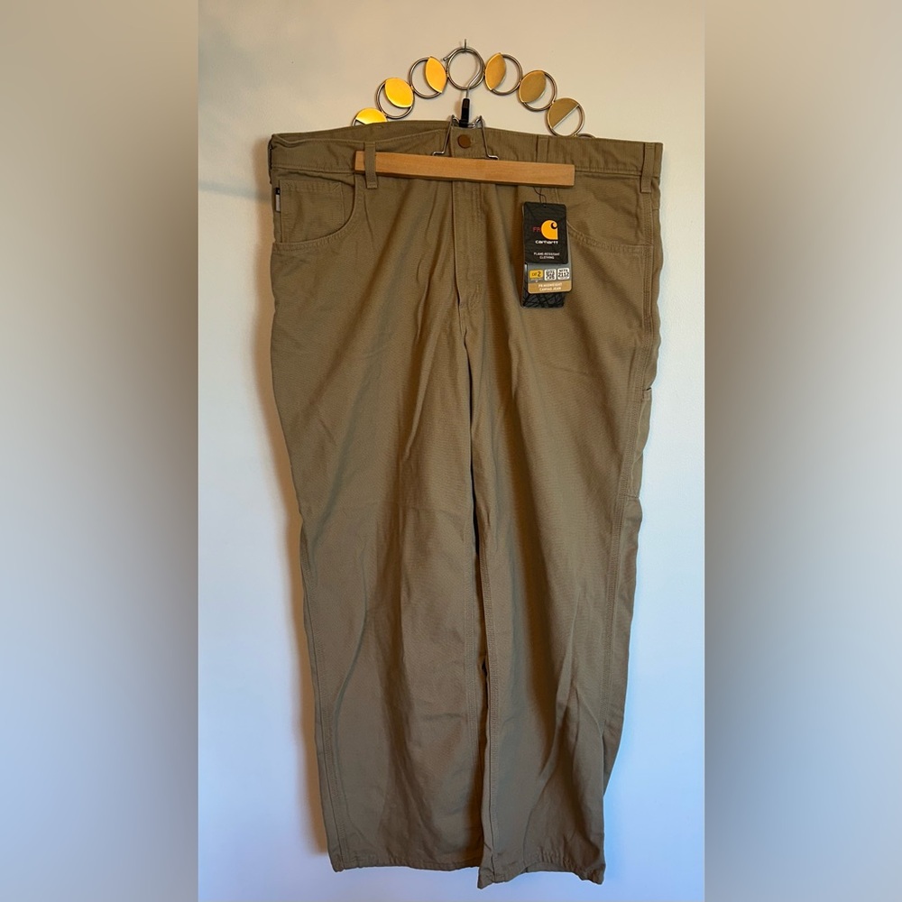SOLD- Carhartt FR Midweight Canvas Jean Mens Size 40x30 Pants Fire Resistant - Picture 1 of 9
